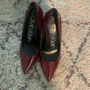 Dark red Calvin Clein heels